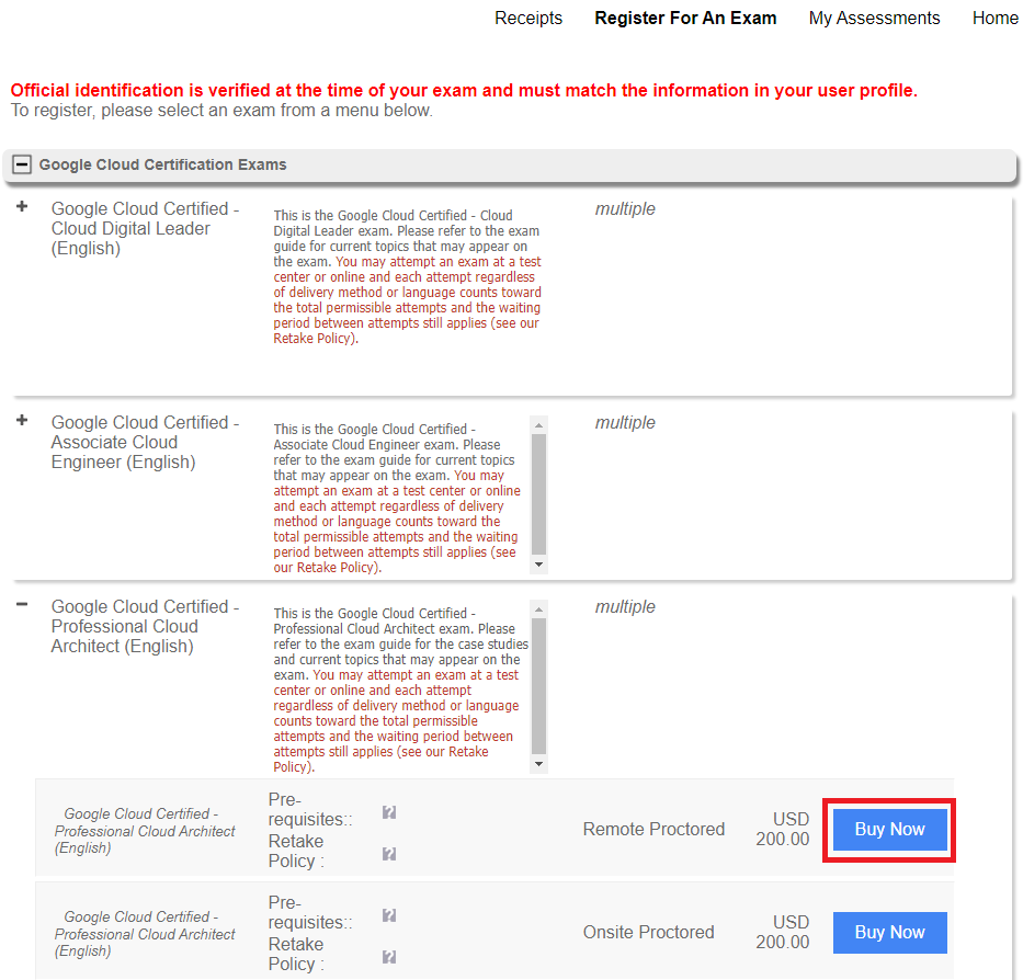 Google Cloud Vouchers